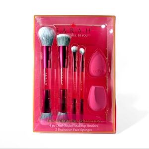 Farah Pink Makeup Brush and Sponge Set